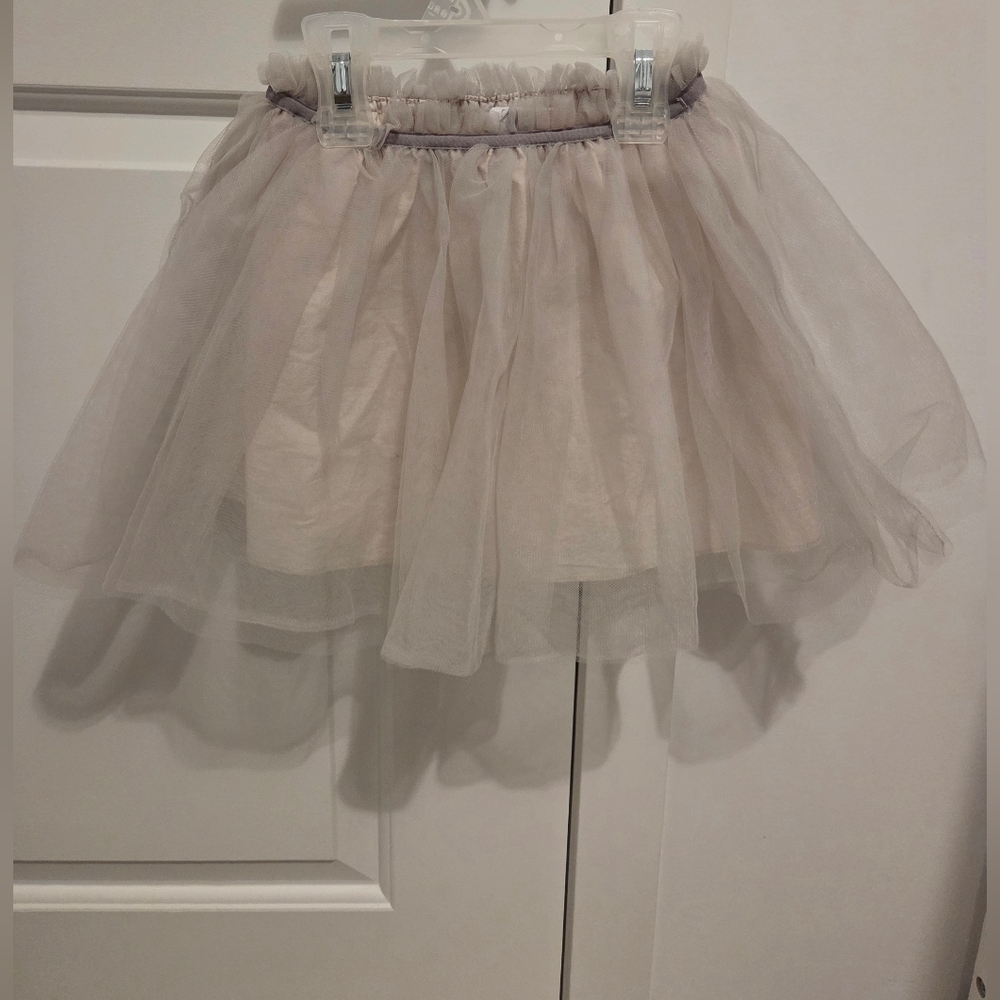Zara Light Gray Tutu Skirt - 3-4T